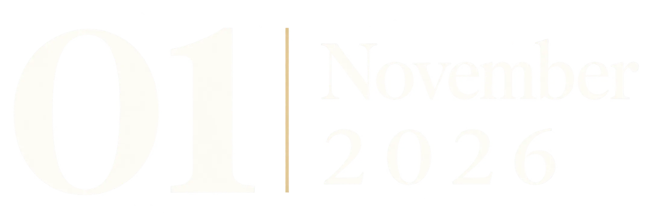 1 November 2026